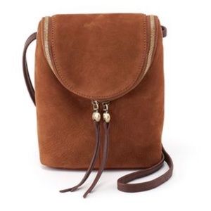 Hobo Fern Crossbody in Tobacco Nubuck Hide